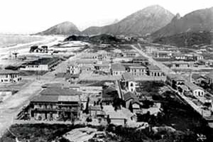 El barrio de Copacabana en 1910. Archivo LAURD/PROURB<br />Foto Augusto Malta