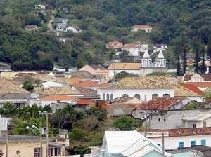 Vista parcial de Laguna SC