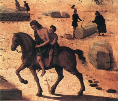 A construção de um palácio, detalhe, c. 1515-1520<br />Piero di Cosimo