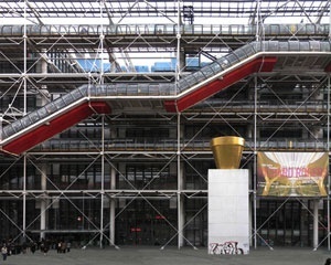 Centro Georges Pompidou (Beaubourg), Paris. Arquitectos Renzo Piano e Richard Rogers<br />Foto Victor Hugo Mori 