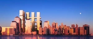 Concurso para reconstrução do local do World Trade Center, Richard Meier & Partners Architects, Eisenman Architects, Gwathmey Siegel & Associates, Steven Holl Architects [Lower Manhattan Development Corporation]