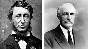 Henry David Thoreau (esquerda) / Gifford Pinchot (direita) [en.wikipedia.org/wiki/Henry_David_Thoreau / www.foresthistory.org/research/usfscoll/people]