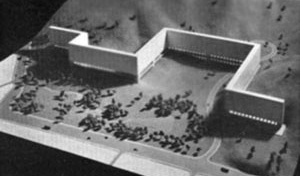 Conjunto Residencial Vila Isabel, maquete, Rio de Janeiro, 1955 [Bauen+Wohnen, Zurich, 1962, p. 112-115]