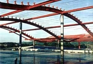 Centro Comercial Europark, Salzburg, Áustria, maio 1996 – M. Fuksas. Detalhe da cobertura