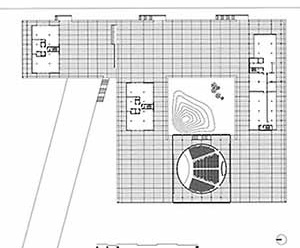 Equipamentos culturais e residenciais em Rubí, planta da cota da Praça, Barcelona, 2002. Helio Pinon, Laboratorio de Arquitectura, ETSB UPC