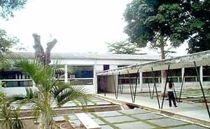 Jardim do hospital<br />Foto atual de Alexandre Pessoa