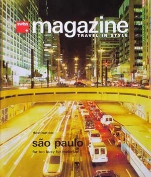 Capa da Swiss Magazine Travel in Style. Edição jul./ago. 2004