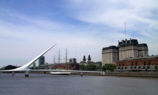 Ponte de Santiago Calatrava, Porto Madero, Buenos Aires<br />Foto Abilio Guerra 