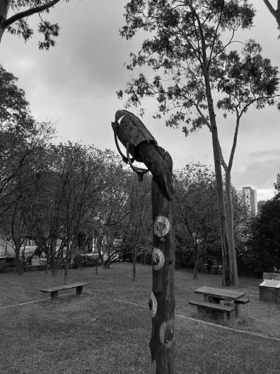 Vestígios da ludo-escultura de Elvira de Almeida